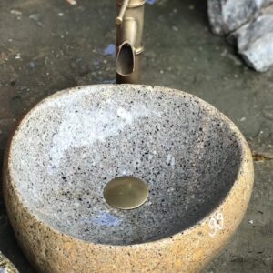 Lavabo đá cuội 06